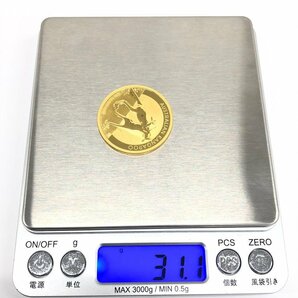 K24IG オーストラリア カンガルー金貨 1oz 総重量31.1ｇ【CDAS7043】の画像8