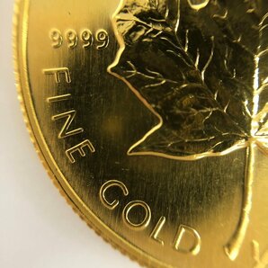 K24IG カナダ メイプルリーフ金貨 1/2oz 1989 総重量15.5g【CDAQ6013】の画像4