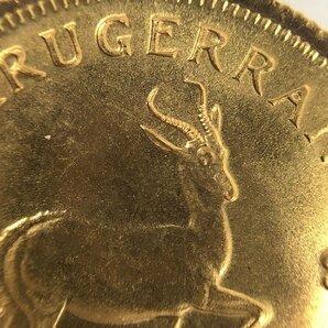 K22 南アフリカ クルーガーランド金貨 1/10oz 総重量3.4ｇ【CDAT7013】の画像5