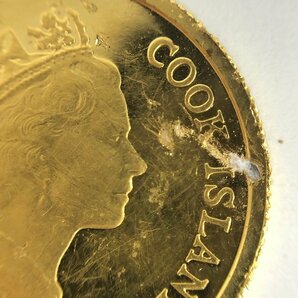 K24 クック諸島 ペガサス金貨 1/20oz 5ドル 2009 総重量1.5g【CDAR6037】の画像6