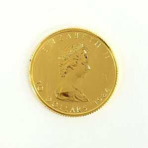 K24IG カナダ メイプルリーフ金貨 1/4oz 総重量7.7ｇ【CDAS6036】の画像2