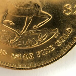 K22 南アフリカ クルーガーランド金貨 1/4oz 総重量8.4ｇ【CDAS6034】の画像4