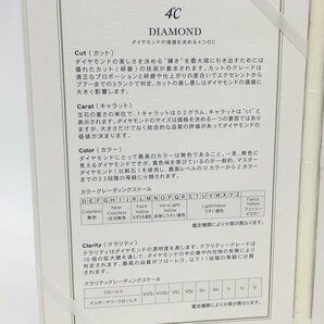 4℃ ヨンドシー リング pt950  0.165ct 11号 総重量4.3g 保証書付き 箱付き【CDAU4040】の画像8