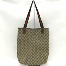 GUCCI　グッチ　GGスプリーム　トートバッグ　39・02・003　ジャンク品【CDAU7001】_画像2