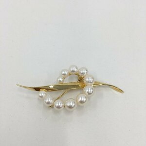 MIKIMOTO　ミキモト　ブローチ　K18　総重量8.0g　箱付き【CDAU4060】