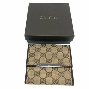 GUCCI グッチ GGキャンバス 二つ折り財布 112664 0416 ケースあり【CDAU7041】の画像8