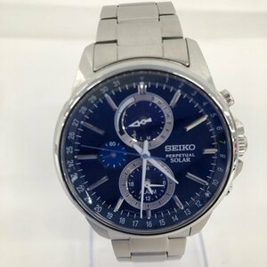 SEIKO　セイコー　パーペチュアルソーラー　腕時計　V198-0AC0　ジャンク品【CDAU8030】