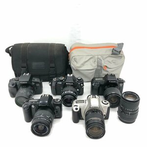 Nikon ニコン/CANON キャノン/SIGMA シグマ フィルムカメラ・レンズおまとめ 6点 ケース付き【CDAV1015】