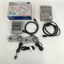 任天堂 ニンテンドークラシックミニ スーパーファミコン 通電未確認 CLV301 箱付き【CDAV0030】_画像1