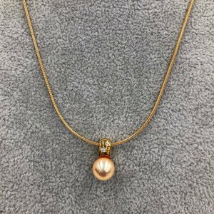 TASAKItasakiK18 necklace pearl 8.5mm MD0.03ct gross weight 6.5g[CDAV2016]