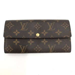 LOUIS VUITTON ルイ・ヴィトン 財布 モノグラム ポルトフォイユ・サラ レオパード ブロンコライユ M60105/CA4180【CDAQ3036】の画像1