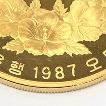 K22　ソウルオリンピック記念　50,000ウォン金貨　総重量33.5g【CDAX0001】_画像4