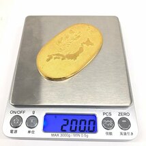 K24　純金小判　札幌オリンピック開催記念　名前刻印入り　総重量200.0g【CDAX7017】_画像8