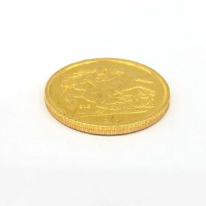 K22 金貨幣 イギリス ソブリン金貨 重量10.0g【CDAX6018】の画像3