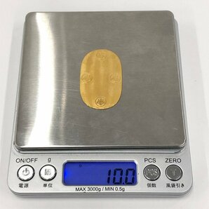 K24 純金小判 1000刻印 総重量10.0g【CDAX0026】の画像8