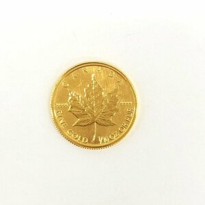 K24IG Canada Maple Leaf Gold Coin 1/10oz 1992 Общий вес 3,1 г [CDAX6057]