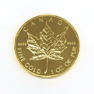 K24IG　カナダ　メイプルリーフ金貨　1oz　1995　総重量31.1g【CDAX6038】