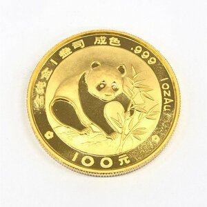 K24IG China Panda gold coin 1oz 100 origin 1988 gross weight 31.1g[CDAX6036]