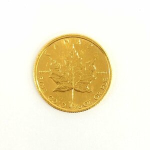 K24 gold money Canada Maple leaf gold coin 5 dollar weight 3.1g[CDAX6027]