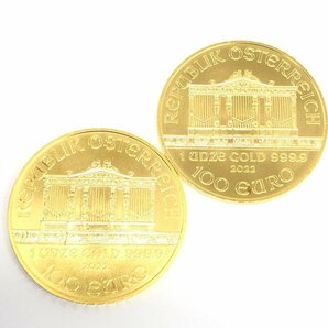 K24IG オーストリア ウィーン金貨 ハーモニー 1oz 5点 おまとめ 総重量155.7ｇ【CDAT7006】の画像3