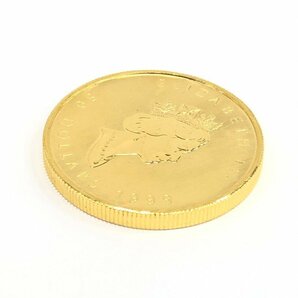 K24IG カナダ メイプルリーフ金貨 1oz 1999 総重量31.2g【CDAX7020】の画像7