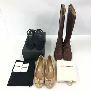 JIL SANDER ジルサンダー Salvatore Ferragamo フェラガモ パンプス サンダル ブーツ 3点まとめ【CDAW5004】