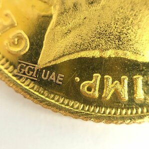 K22 金貨幣 イギリス ソブリン金貨 重量10.0g【CDAX6018】の画像7
