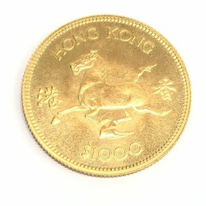 K22 香港 干支金貨 1000ドル 1978 総重量15.9g【CDAX7048】の画像1