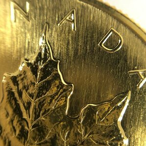 K24IG カナダ メイプルリーフ金貨 1/2oz 1987 総重量15.5g【CDAX7053】の画像5