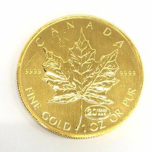 K24IG カナダ メイプルリーフ金貨 1oz 1999 総重量31.2g【CDAX7020】の画像1