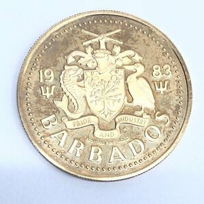 K12 BARBADOS バルバドス 100ドル金貨 総重量6.2g【CDAX8022】の画像2