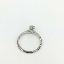 Tiffany&Co. ティファニー Pt950 クラシックソリティア リング 鑑定書あり 71946614 総重量4.2g【CDAX4039】_画像4