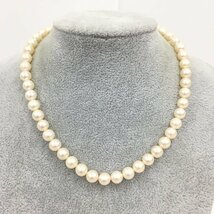 MIKIMOTO　ミキモト　パール　K14　ネックレス　重量28.2g【CDAX4022】_画像1