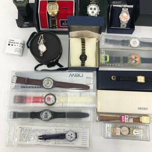 SEIKO / BULOVA / CITIZEN / CASIO / swatch / agnes b. / Burberrys ほか 腕時計 26点まとめ ジャンク【CDAX0022】の画像3