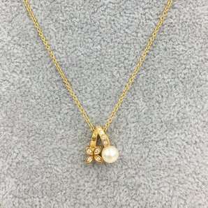 MIKIMOTO ミキモト パールネックレス K18 重量4.7g【CDAX4043】の画像1