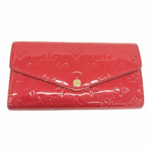 LOUIS VUITTON ルイヴィトン 長財布 ヴェルニ 赤 ポルトフォイユサラ M90208【CDAY7059】