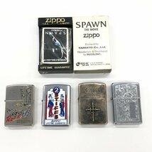 ZIPPO　ジッポー　オイルライター　5点まとめ　SPAWN　Route66　ほか【CDAY9032】_画像1