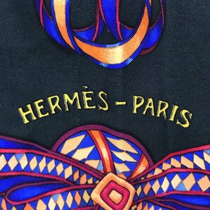 HERMES エルメス カレ LESRUBANSDUCHEVAL スカーフ【CDAY8012】の画像6