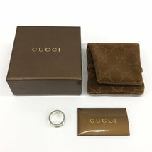 GUCCI　グッチ　SV925　ブランデッドG　リング　9　総重量7.0g　箱付き【CDAY6025】_画像4