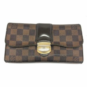 Louis Vuitton　ルイヴィトン　財布　ダミエ　ポルトフォイユ・システィナ　N61747/CA2161　イニシャル入り【CDAZ7072】