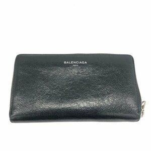 BALENCIAGA Balenciaga Zip wallet long wallet black [CDAZ7091]