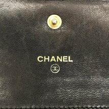 CHANEL シャネル 財布 三つ折り財布 キャビアスキン 5742204 箱付き【CDBA6035】_画像6