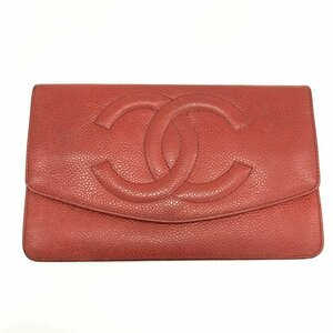 CHANEL シャネル ココマーク キャビアスキン 長財布 4058356【CDBB7051】