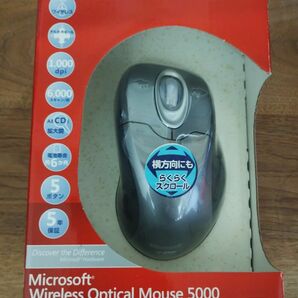 Wireless Optical Mouse 5000 M03-00085 （メタリックグレー）