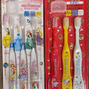 サンリオ　ハローキティ　キティちゃん & Disney プリンセス　歯ブラシ　3本セット ×2 パック