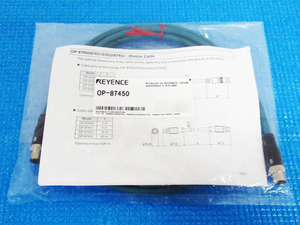 新品未使用 KEYENCE キーエンス OP-87450 NFPA79対応モニタケーブル 2m 管理24D0421R