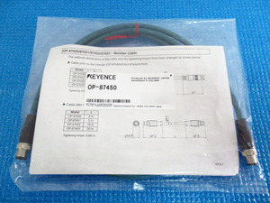 新品未使用 KEYENCE キーエンス OP-87450 NFPA79対応モニタケーブル 2m 管理24D0422A