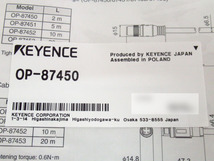 新品未使用 KEYENCE キーエンス OP-87450 NFPA79対応モニタケーブル 2m 管理24D0422B_画像7