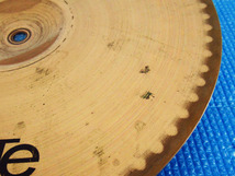 PAISTE パイステ MEDIUM HATS 14 BOTTOM ミディアムハット ALPHA アルファ 14インチ 35cm シンバル 管理24D0424C_画像9