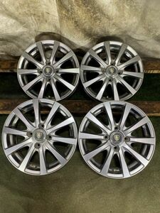 ★送料無料★MANARAY SPORT 14x4.5J 4H 100 +43 φ67 4本/中古社外アルミホイール 1867_55